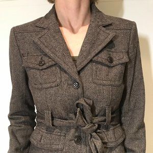 brown blazer (short trench coat)